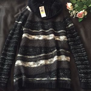 Cowl neckline sweater